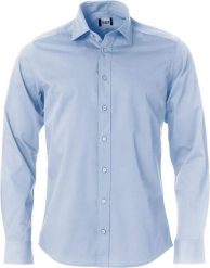Clique Clark koszula z długim rękawem 100% bawełna regular fit – light blue. Niebieskie koszule męskie CLIQUE, m, bez wzorów, z bawełny, bez kołnierzyka, bez ramiączek. Za 213.20 zł.