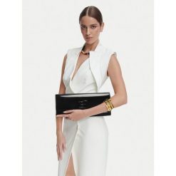 Torebka Elisabetta Franchi. Czarne kopertówki damskie Elisabetta Franchi, bez wzorów, bez dodatków. Za 939.99 zł.