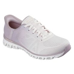 Buty Skechers Slip-ins Glide-Step - Excite 104566-MVE różowe. Czerwone obuwie sportowe damskie bez wzorów, z meshu, trekkingowe. Za 613.11 zł.