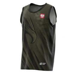 Koszulka koszykarska na ramiączkach męska EXTREME HOBBY POLSKA ULTIMATE. Zielone koszulki sportowe męskie EXTREME HOBBY, m, bez wzorów, z materiału, bez kołnierzyka, bez ramiączek, na fitness i siłownię. Za 159.00 zł.