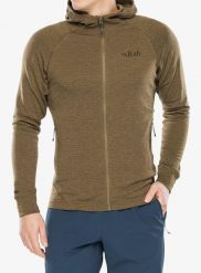 Bluza z kapturem Rab Nexus Hoody. Brązowe bluzy męskie RAB, m, bez wzorów, z materiału, z kapturem. Za 449.89 zł.