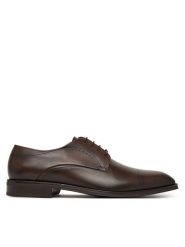 BOSS Półbuty Derrek 50565633 Brązowy ciemny. Brązowe półbuty na co dzień męskie Boss, ze skóry, wizytowe, bez zapięcia. Za 1,489.00 zł.