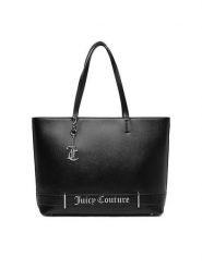 Juicy Couture Torebka CEO-BEJXT8840WVP Czarny. Czarne torebki do ręki damskie Juicy Couture, bez wzorów, z materiału, bez dodatków. Za 369.99 zł.