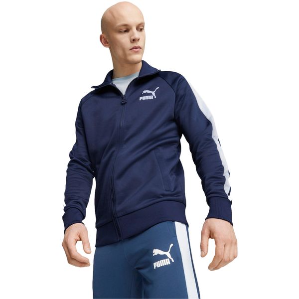 Kurtka męskie Puma T7 Iconic. Niebieskie kurtki męskie Puma, m, bez wzorów, z poliesteru, sportowe, bez kaptura. Za 390.00 zł.