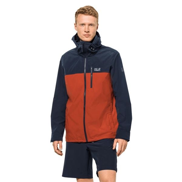 Kurtka wodoodporna Jack Wolfskin Desert Wind. Niebieskie kurtki męskie Jack Wolfskin, m, bez wzorów, z bawełny. Za 562.00 zł.