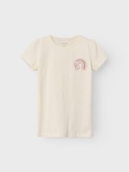 NAME IT T-Shirt Fedora 13228633 Beżowy Regular Fit. Brązowe t-shirty i topy dla dziewczynek Name it, bez wzorów, z bawełny, bez ramiączek. Za 59.99 zł.