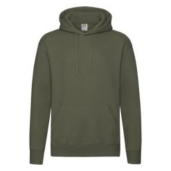 Męska Bluza Z Kapturem Premium. Zielone bluzy męskie Fruit of the Loom, m, bez wzorów, z kapturem. Za 111.99 zł.