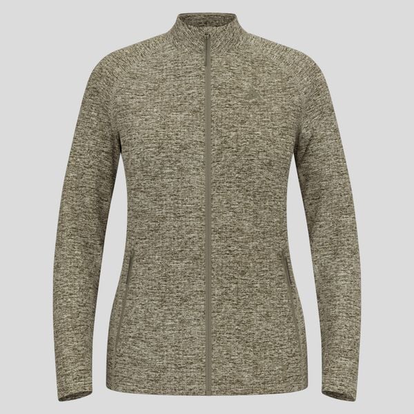 Bluza damska Odlo TENCIA Mid layer full zip. Szare bluzy damskie Odlo, l, bez wzorów, z elastanu, bez kaptura. Za 449.99 zł.