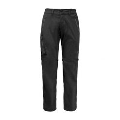 Męskie Spodnie Overland Z Zamkiem Błyskawicznym. Czarne spodnie sportowe męskie Jack Wolfskin, na lato, m, bez wzorów, trekkingowe. Za 462.99 zł.