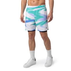 Męskie szorty 2 w 1 Boombastic Siroko BBC Clap White. Białe krótkie spodenki sportowe męskie SIROKO, m, bez wzorów, z elastanu. Za 136.80 zł.