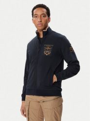 Aeronautica Militare Bluza 262FE2136UF00662 Granatowy Regular Fit. Niebieskie bluzy męskie Aeronautica Militare, l, bez wzorów, bez kaptura. Za 799.99 zł.