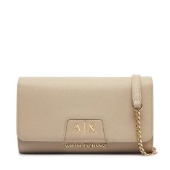 Torebka Armani Exchange. Brązowe torebki do ręki damskie Armani Exchange, bez wzorów, wizytowe, bez dodatków. Za 429.99 zł.