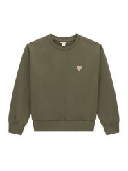 Guess Bluza L6BQ19 K8105 Zielony Regular Fit. Zielone bluzy dla chłopców Guess, z aplikacjami, z bawełny, bez ramiączek, bez kaptura. Za 174.99 zł.