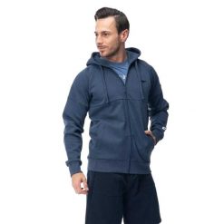 Męska Bluza Z Kapturem Hadar Full Zip. Niebieskie bluzy męskie Hi-tec, m, bez wzorów, z bawełny, z kapturem. Za 176.99 zł.