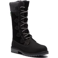 Śniegowce KAMIK - Takoda WK4027 Black. Czarne kozaki damskie Kamik, z materiału. W wyprzedaży za 279.00 zł.