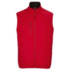 Ocieplacz Męski Falcon Softshell Zapinany Na Zamek Błyskawiczny. Czerwone kurtki sportowe męskie SOL'S, l, bez wzorów, z softshellu, trekkingowe. Za 186.99 zł.