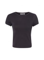 Noisy May Koszulka Kobiety Bawełna (100%) czarny, M. Czarne t-shirty damskie Noisy may, m, bez wzorów, z bawełny, eleganckie, bez kołnierzyka. Za 109.95 zł.