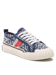 Pepe Jeans Tenisówki Ottis Flower Girl PGS30541 Granatowy. Niebieskie buty sportowe dziewczęce Pepe Jeans, bez wzorów, z jeansu, bez zapięcia. Za 249.99 zł.