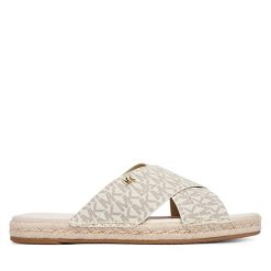 Espadryle MICHAEL Michael Kors. Białe klapki damskie MICHAEL Michael Kors, bez wzorów, bez obcasa. Za 529.99 zł.