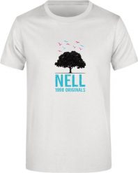T-shirt męski Nell Alvin Biały 2XL. Białe t-shirty męskie ENELL, na jesień, m, bez wzorów, z bawełny, eleganckie, bez kołnierzyka. Za 122.99 zł.