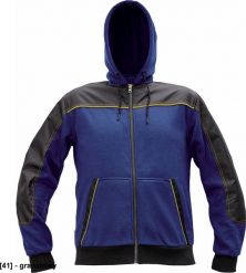 CERVA CREMORNE bluza - męska bluza z suwakiem, kaptur, 55% bawełna, 45% poliester - granatowy 4XL. Niebieskie bluzy męskie CERVA, m, bez wzorów, z bawełny, bez kaptura. Za 161.47 zł.