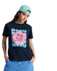 Koszulka z krótkim rękawem dla Kobiety OCEANREGULAR POSTER Czarny. Szare t-shirty damskie Roxy, l, bez wzorów, z bawełny, klasyczne, bez kołnierzyka. Za 69.99 zł.