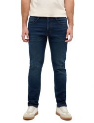 Męskie Spodnie jeansowe Mustang Style Oregon Slim K Denim Blue 1017431 5000 803. Niebieskie spodnie materiałowe męskie Mustang, l, bez wzorów, z denimu. Za 219.99 zł.