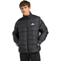 Kurtka męska adidas Essentials 3-Stripes czarna. Czarne kurtki męskie Adidas, m, bez wzorów, z materiału, bez kaptura. Za 398.99 zł.