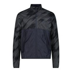 Lekka kurtka techniczna CMP. Czarne kurtki sportowe męskie CMP, m, bez wzorów, do biegania. Za 239.00 zł.