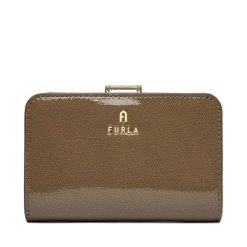 Portfel Furla. Brązowe portfele damskie Furla, bez wzorów. Za 719.99 zł.