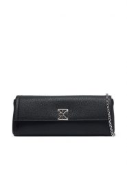 Calvin Klein Torebka Emblem Hw Pebble Clutch LV04F3740G Czarny. Czarne torebki do ręki damskie Calvin Klein, bez wzorów, ze skóry, wizytowe, bez dodatków. Za 489.99 zł.