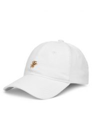 Tommy Hilfiger Czapka z daszkiem AW0AW18345 Biały. Białe czapki i kapelusze damskie Tommy Hilfiger, bez wzorów, ze lnu. Za 229.99 zł.