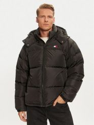 Tommy Jeans Kurtka puchowa Alaska DM0DM19537 Czarny Loose Fit. Czarne kurtki męskie Tommy Jeans, m, bez wzorów, z jeansu, bez kaptura. Za 679.99 zł.