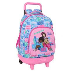 Torba szkolna z kółkami BARBIE Poliester 300D. Torby i plecaki dziecięce Barbie, z materiału, duże. Za 340.35 zł.