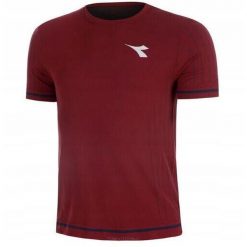 Koszulka tenisowa Diadora SS T-shirt Stratouno. Fioletowe t-shirty męskie Diadora, bez wzorów, bez kołnierzyka. Za 224.99 zł.