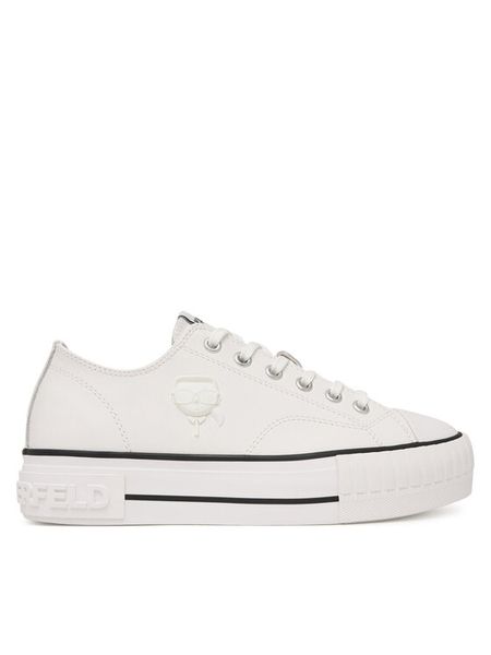 KARL LAGERFELD Trampki Kampus Max KL60426 Biały. Białe trampki i tenisówki damskie KARL LAGERFELD, bez wzorów, ze skóry, bez zapięcia. Za 455.99 zł.