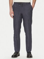 JOOP! Chinosy 17 JT-79Sake12 30045892 Granatowy Slim Fit. Niebieskie eleganckie spodnie męskie JOOP!, m, bez wzorów, ze lnu. Za 499.99 zł.