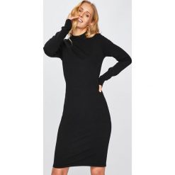 Noisy May - Sukienka. Czarne sukienki damskie Noisy may, l, bez wzorów, z dzianiny, casualowe, bez kołnierzyka, bez ramiączek. W wyprzedaży za 49.90 zł.