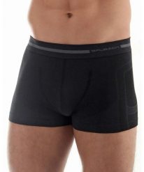 Bokserki męskie z wełną merino Brubeck COMFORT WOOL. Czarne bokserki męskie Brubeck, l, bez wzorów, z dzianiny. Za 79.99 zł.