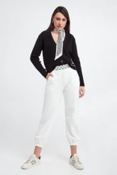 Spodnie dresowe damskie ELISABETTA FRANCHI. Legginsy damskie Elisabetta Franchi, bez wzorów, z dresówki. W wyprzedaży za 724.42 zł.