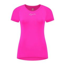 Koszulka do biegania damska Essential. Czerwone koszulki sportowe damskie Rogelli, l, bez wzorów, bez kołnierzyka, bez ramiączek, do biegania. W wyprzedaży za 60.00 zł.