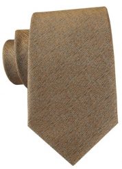 Melanżowy Krawat w Kolorze Bardzo Ciemnego Złota - Alties. Żółte krawaty i muchy Alties, bez wzorów, z tkaniny, eleganckie. Za 55.00 zł.