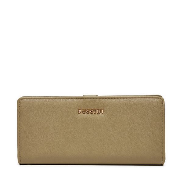 Portfel Puccini. Brązowe portfele damskie Puccini, bez wzorów. Za 82.99 zł.