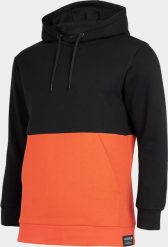 4f Bluza męska H4Z22-BLM027 Głęboka czerń r.XXL. Bluzy męskie 4f, m, bez wzorów, bez kaptura. Za 131.47 zł.