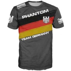 T-shirt Phantom Athletics Evo. Czarne t-shirty męskie PHANTOM ATHLETICS, l, bez wzorów, z materiału, sportowe, bez kołnierzyka. Za 232.00 zł.