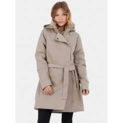 Płaszcz Damski Fundango Charlotte. Brązowe płaszcze damskie Fundango, xl, bez wzorów, eleganckie. Za 519.90 zł.