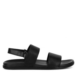 Sandały GINO ROSSI. Czarne sandały męskie Gino Rossi, bez zapięcia. Za 119.99 zł.