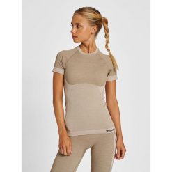 Koszulka damska Hummel Clea. Szare t-shirty damskie Hummel, l, bez wzorów, sportowe, bez kołnierzyka. Za 170.00 zł.