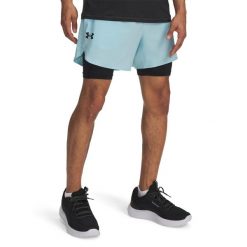 Spodenki Męskie Sportowe Under Armour Vanish Elite 2in1 Short. Niebieskie krótkie spodenki sportowe męskie Under Armour, m, bez wzorów, z materiału, na fitness i siłownię. Za 206.04 zł.