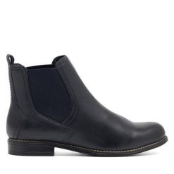 Botki Lasocki. Niebieskie botki damskie Lasocki, bez obcasa, na płaskiej podeszwie, bez zapięcia. Za 119.99 zł.